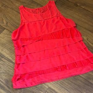 Express Coral Tank Top Size Large